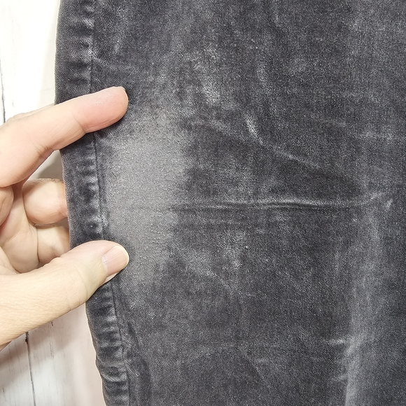 J. Jill Women's Gray Velveteen Velvet Pants Jeans Straight Leg Size 22. - Picture 4 of 8